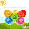 Butterfly Gear Game Wooden Toy for Toddlers - Woody Treasures - Imagination Wooden Toys