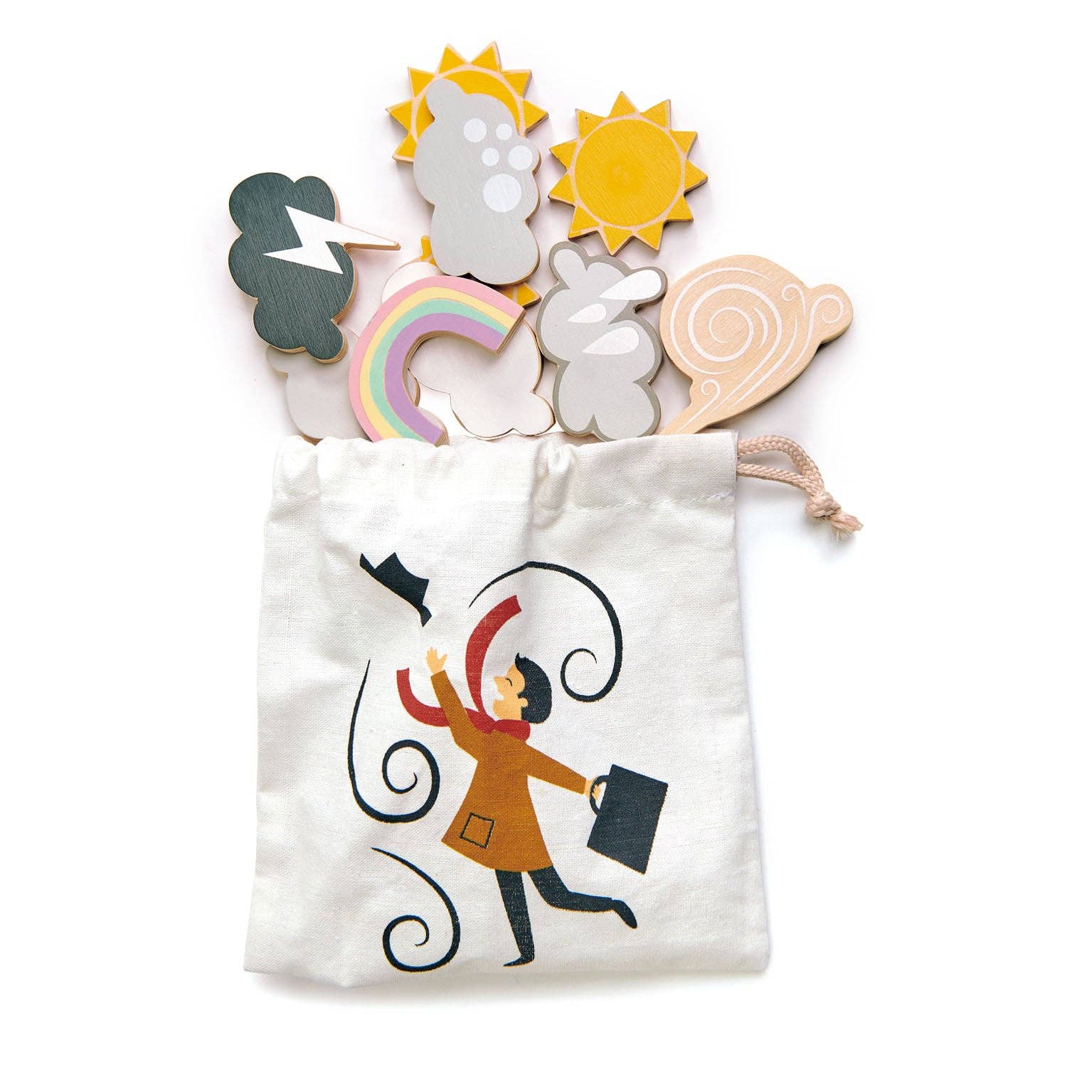Weather Forecast Watch Activity Station Board - Educational Wooden Toy - Imagination Wooden Toys