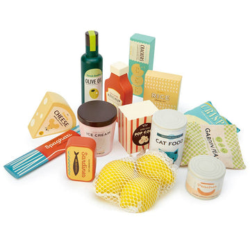 Supermarket Shop Grocery Set Wooden Toy Play Set