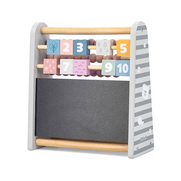 3-in-1 Counting, Numbers, Math Learning Abacus & Chalkboard - Imagination Wooden Toys