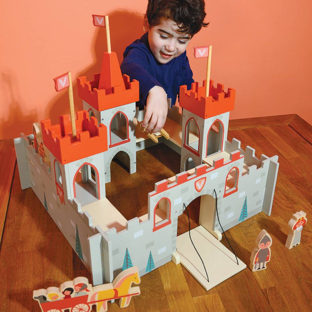 Mentari Wooden King's Castle Toy Play Set