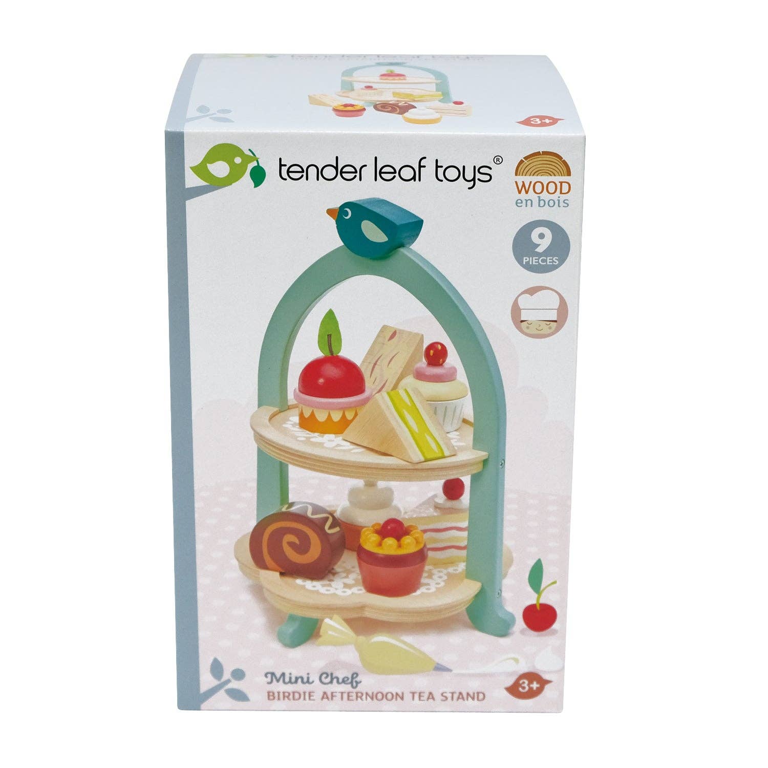 Wooden Play Birdie Afternoon Tea Stand Toy Set - Imagination Wooden Toys