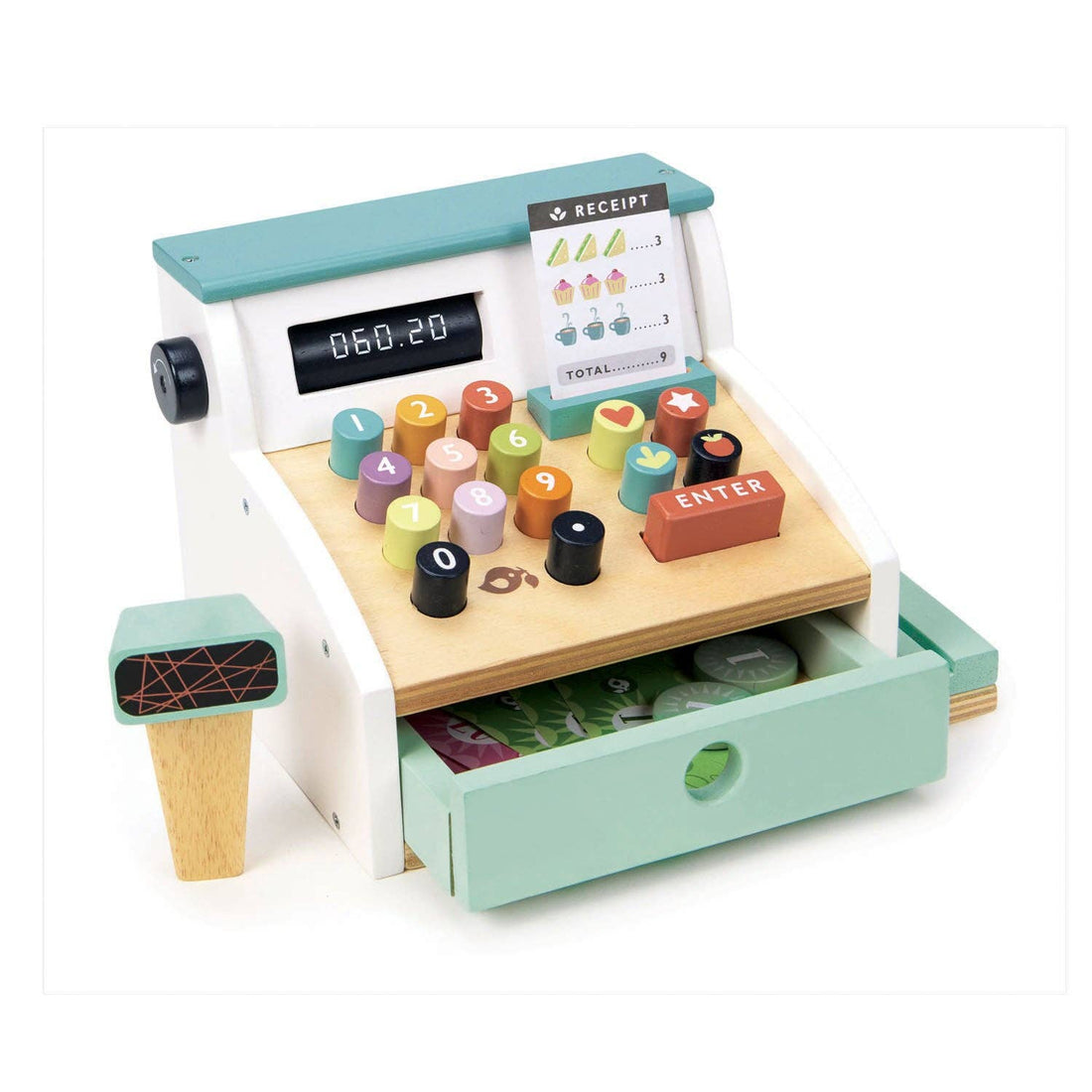 Wooden Role Play Shop Till & Scanner - General Stores Till