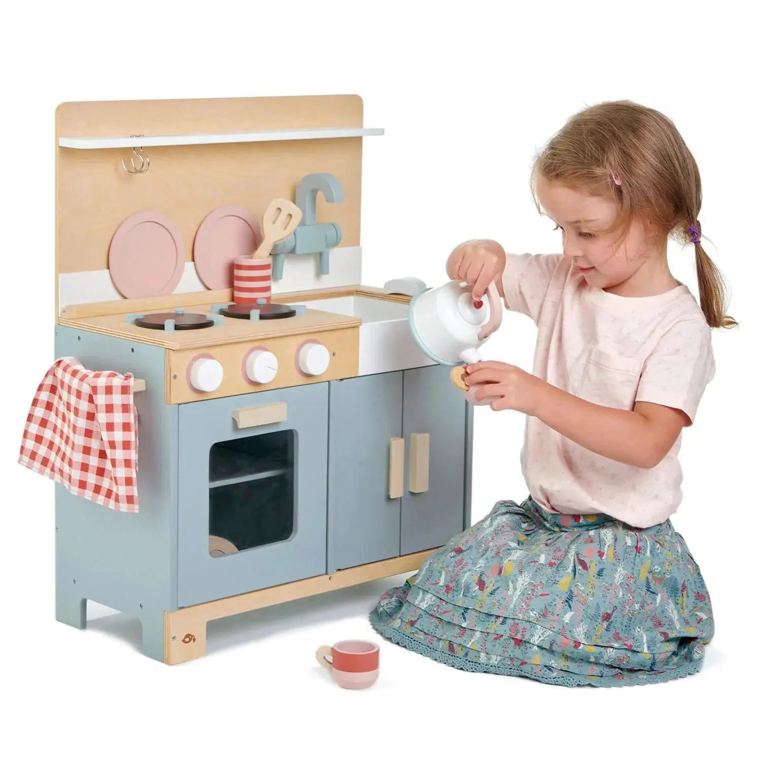 Home Kitchen Wooden Role Play Kitchen Toy Set by Tender Leaf Toys